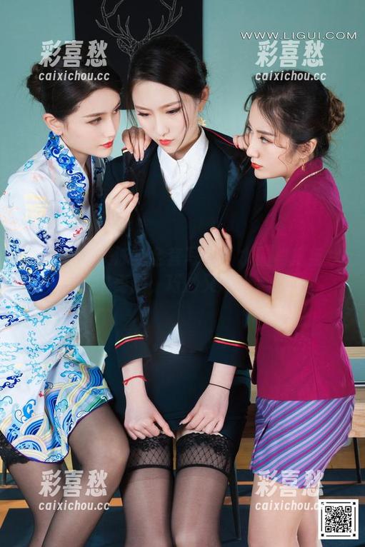 丽柜 - 由美泳池全套写真：水晶裙摆与水中舞蹈，巧妙又诱惑。